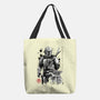 The Bounty Hunter And The Child Sumi-e-None-Basic Tote-Bag-DrMonekers