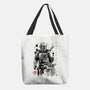The Bounty Hunter And The Child Sumi-e-None-Basic Tote-Bag-DrMonekers