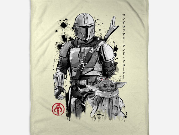 The Bounty Hunter And The Child Sumi-e