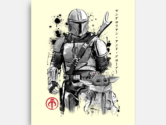 The Bounty Hunter And The Child Sumi-e