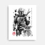 The Bounty Hunter And The Child Sumi-e-None-Stretched-Canvas-DrMonekers