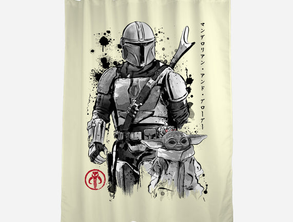 The Bounty Hunter And The Child Sumi-e