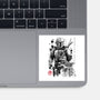 The Bounty Hunter And The Child Sumi-e-None-Glossy-Sticker-DrMonekers