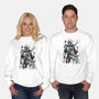The Bounty Hunter And The Child Sumi-e-Unisex-Crew Neck-Sweatshirt-DrMonekers