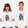The Bounty Hunter And The Child Sumi-e-Unisex-Pullover-Sweatshirt-DrMonekers