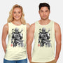 The Bounty Hunter And The Child Sumi-e-Unisex-Basic-Tank-DrMonekers