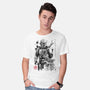 The Bounty Hunter And The Child Sumi-e-Mens-Basic-Tee-DrMonekers