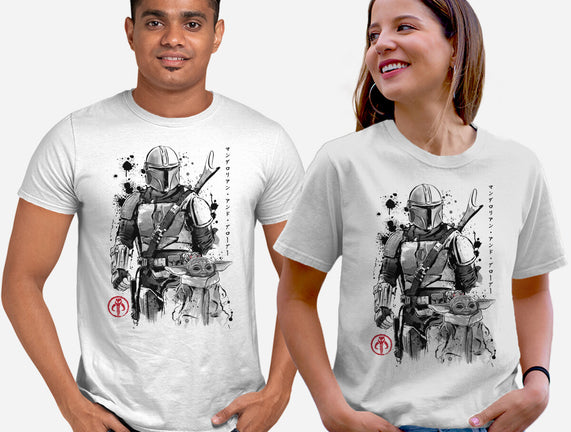 The Bounty Hunter And The Child Sumi-e