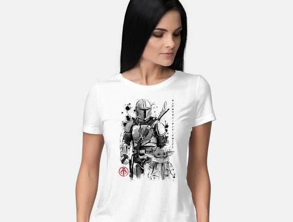 The Bounty Hunter And The Child Sumi-e