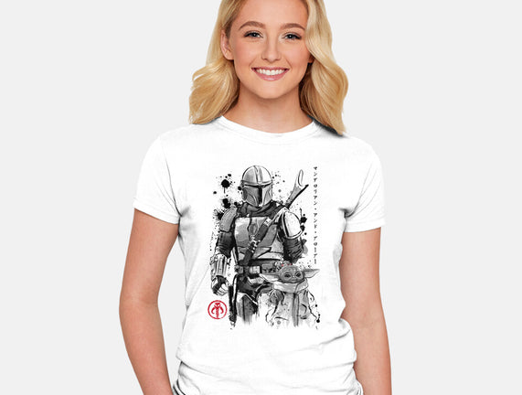 The Bounty Hunter And The Child Sumi-e