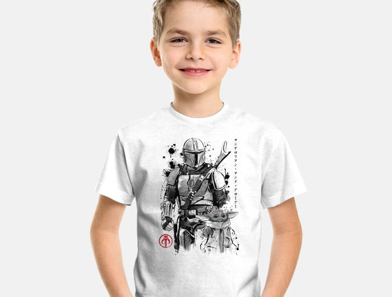 The Bounty Hunter And The Child Sumi-e