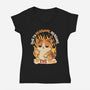 I’m Evil Now-Womens-V-Neck-Tee-Trendlory