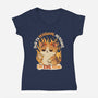 I’m Evil Now-Womens-V-Neck-Tee-Trendlory