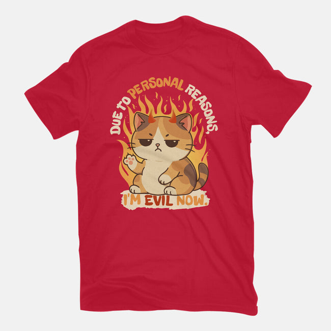 I’m Evil Now-Unisex-Basic-Tee-Trendlory