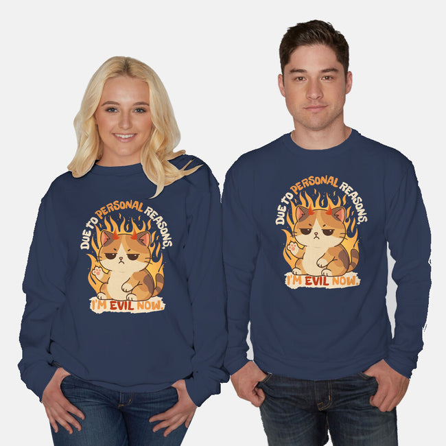 I’m Evil Now-Unisex-Crew Neck-Sweatshirt-Trendlory