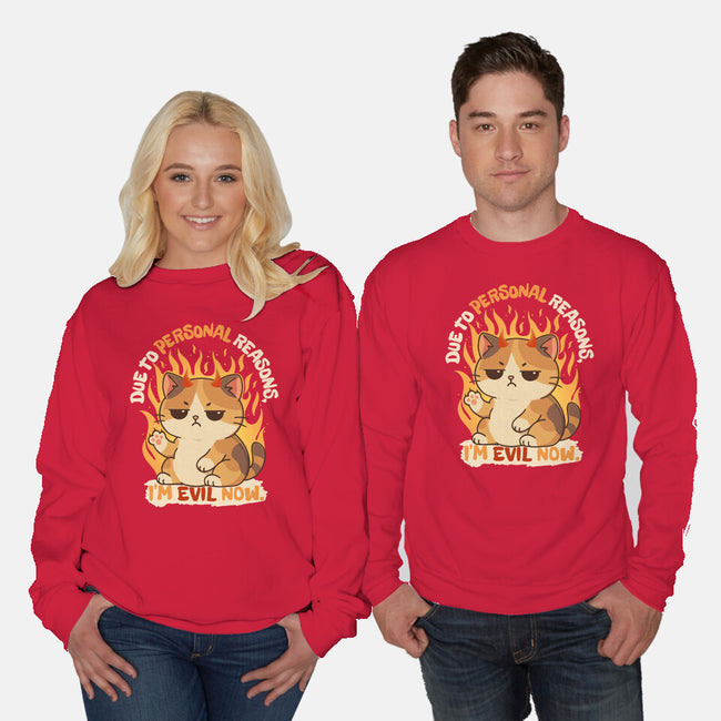 I’m Evil Now-Unisex-Crew Neck-Sweatshirt-Trendlory
