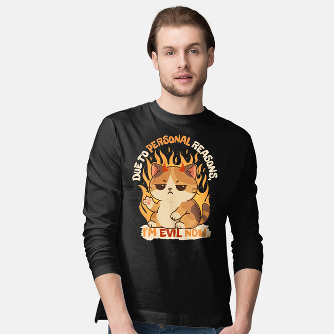 I’m Evil Now-Mens-Long Sleeved-Tee-Trendlory