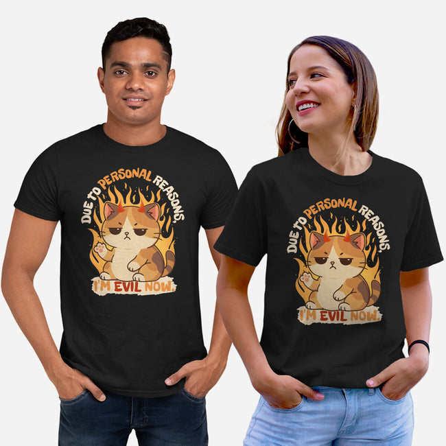 I’m Evil Now-Unisex-Basic-Tee-Trendlory