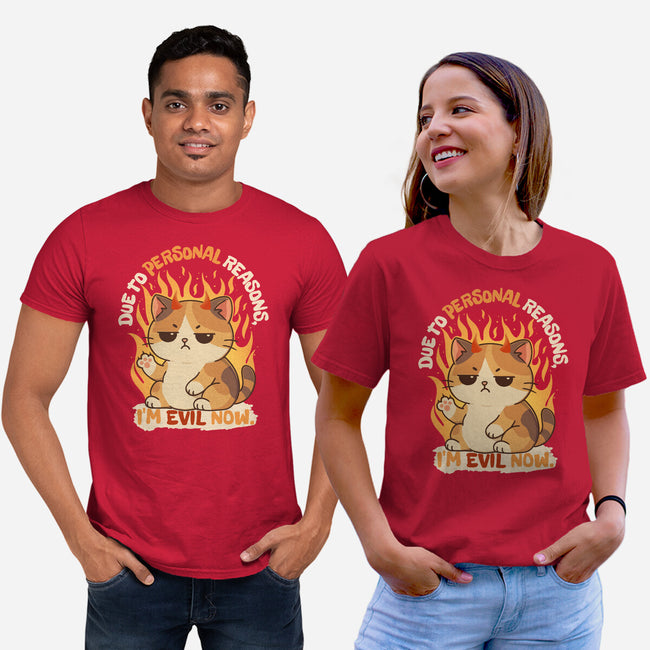 I’m Evil Now-Unisex-Basic-Tee-Trendlory