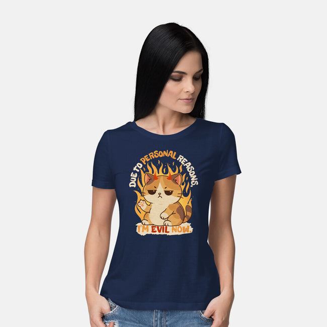 I’m Evil Now-Womens-Basic-Tee-Trendlory