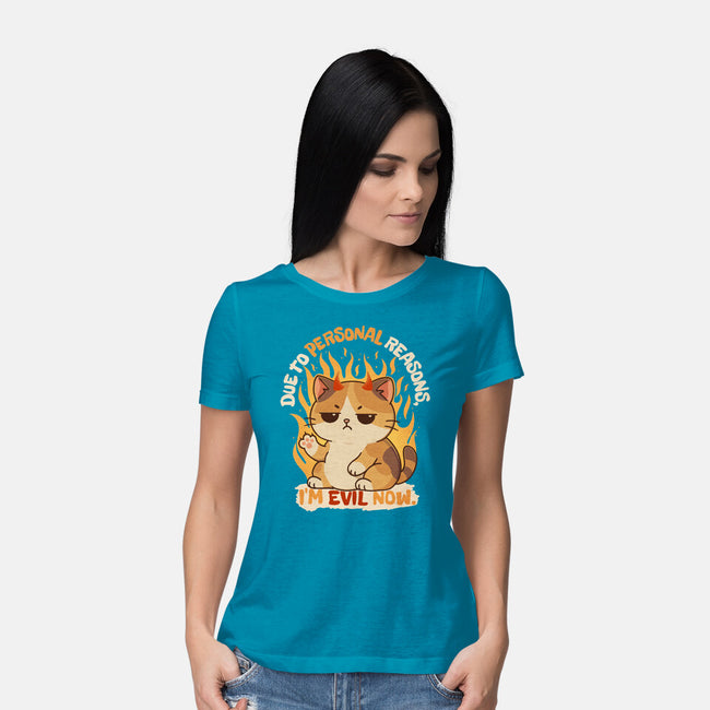 I’m Evil Now-Womens-Basic-Tee-Trendlory