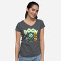 Doom Generation-Womens-V-Neck-Tee-Bernard Gumz