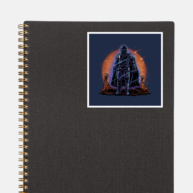 Night Of The Rebel-None-Glossy-Sticker-glitchygorilla
