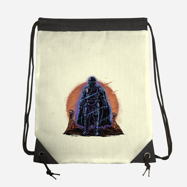 Night Of The Rebel-None-Drawstring-Bag-glitchygorilla