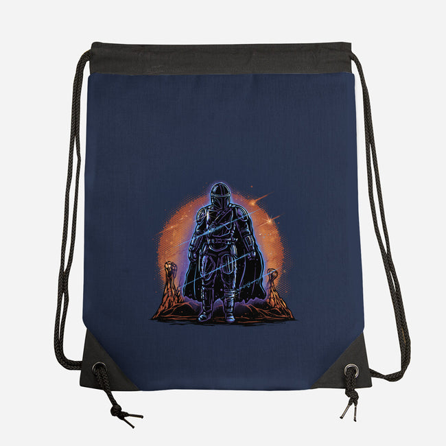 Night Of The Rebel-None-Drawstring-Bag-glitchygorilla