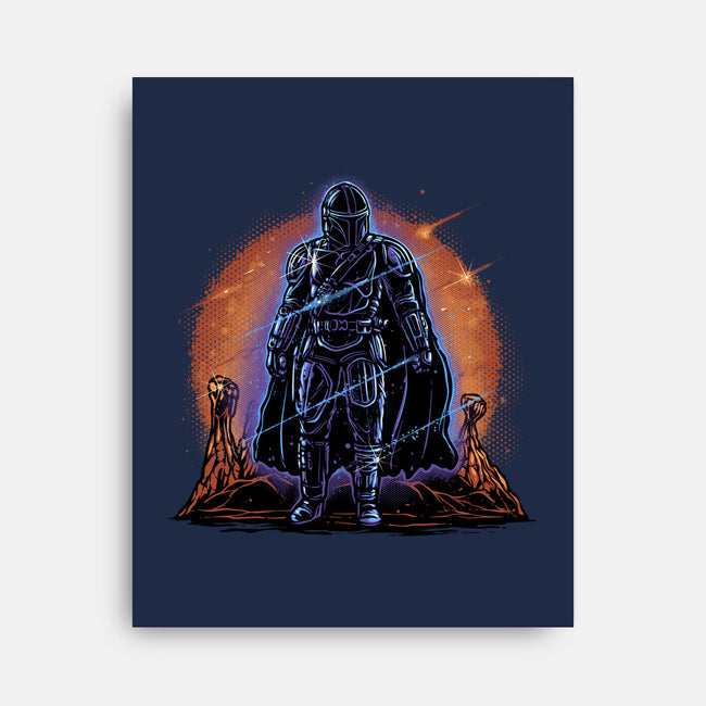 Night Of The Rebel-None-Stretched-Canvas-glitchygorilla