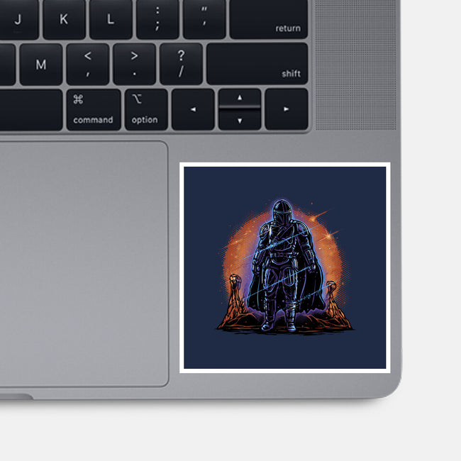 Night Of The Rebel-None-Glossy-Sticker-glitchygorilla