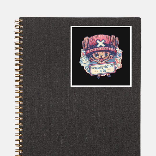 The Pirate Doctor Is In-None-Glossy-Sticker-glitchygorilla
