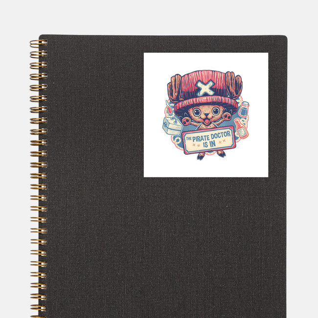 The Pirate Doctor Is In-None-Glossy-Sticker-glitchygorilla