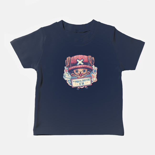 The Pirate Doctor Is In-Baby-Basic-Tee-glitchygorilla