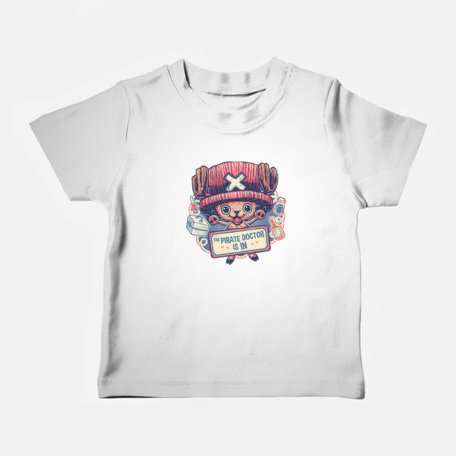 The Pirate Doctor Is In-Baby-Basic-Tee-glitchygorilla
