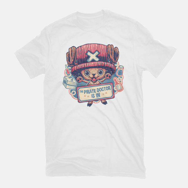 The Pirate Doctor Is In-Womens-Fitted-Tee-glitchygorilla
