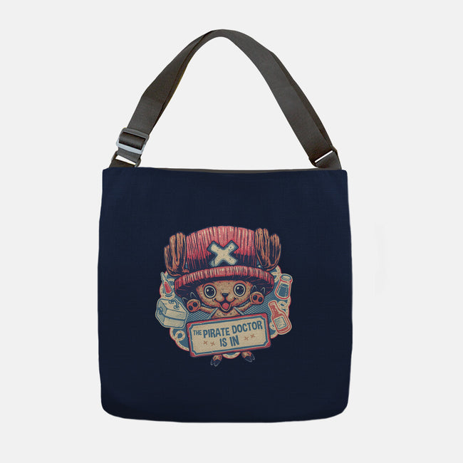 The Pirate Doctor Is In-None-Adjustable Tote-Bag-glitchygorilla