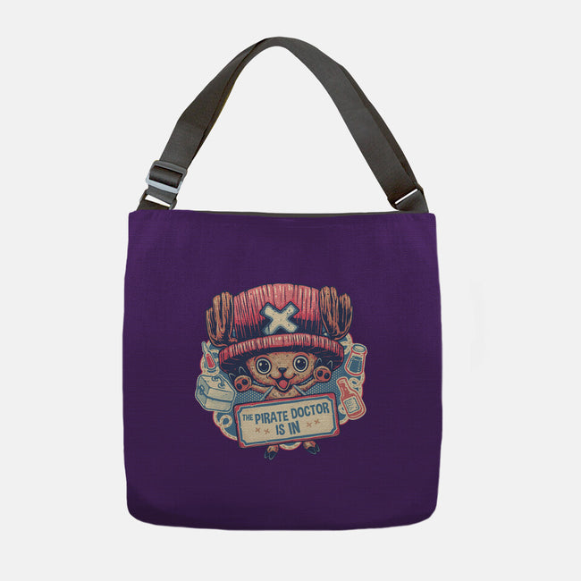 The Pirate Doctor Is In-None-Adjustable Tote-Bag-glitchygorilla