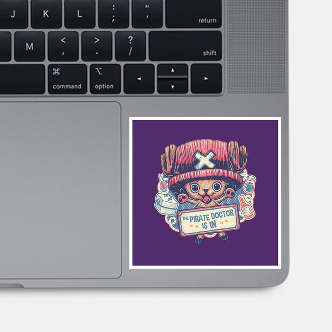 The Pirate Doctor Is In-None-Glossy-Sticker-glitchygorilla