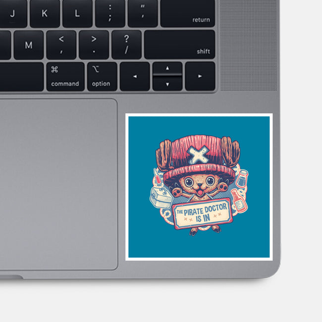The Pirate Doctor Is In-None-Glossy-Sticker-glitchygorilla