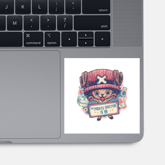 The Pirate Doctor Is In-None-Glossy-Sticker-glitchygorilla