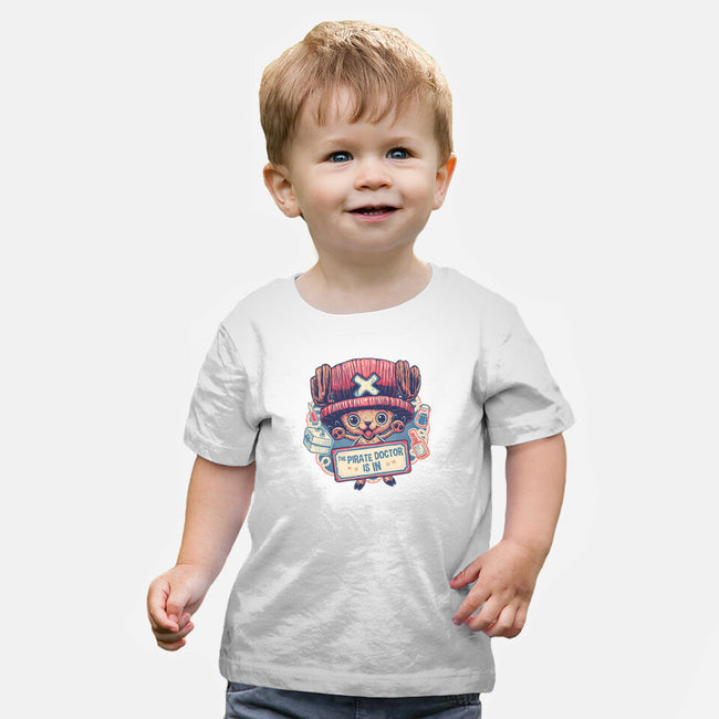 The Pirate Doctor Is In-Baby-Basic-Tee-glitchygorilla