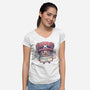 The Pirate Doctor Is In-Womens-V-Neck-Tee-glitchygorilla