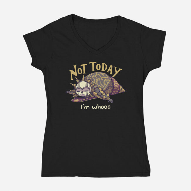 I'm Whooo-Womens-V-Neck-Tee-Geekydog