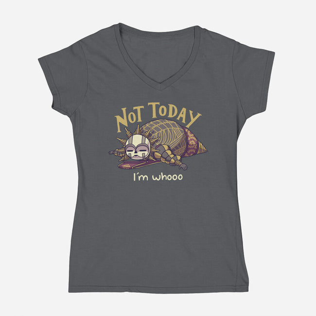 I'm Whooo-Womens-V-Neck-Tee-Geekydog