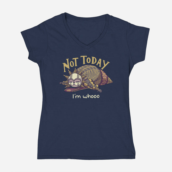 I'm Whooo-Womens-V-Neck-Tee-Geekydog