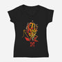 Dark Lord-Womens-V-Neck-Tee-kharmazero