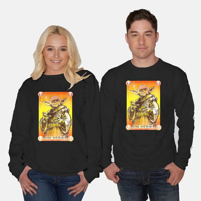 The Hermit-Unisex-Crew Neck-Sweatshirt-kharmazero
