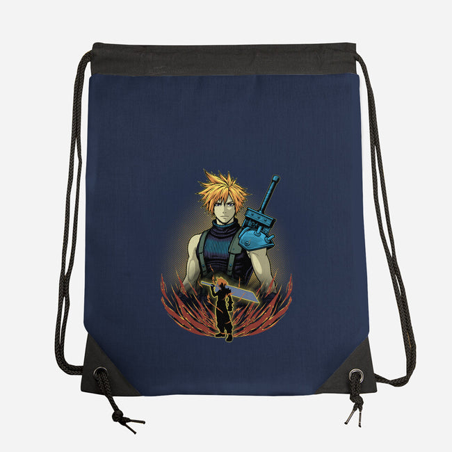 Buster Blade Shadowwork-None-Drawstring-Bag-Astrobot Invention