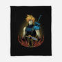 Buster Blade Shadowwork-None-Fleece-Blanket-Astrobot Invention
